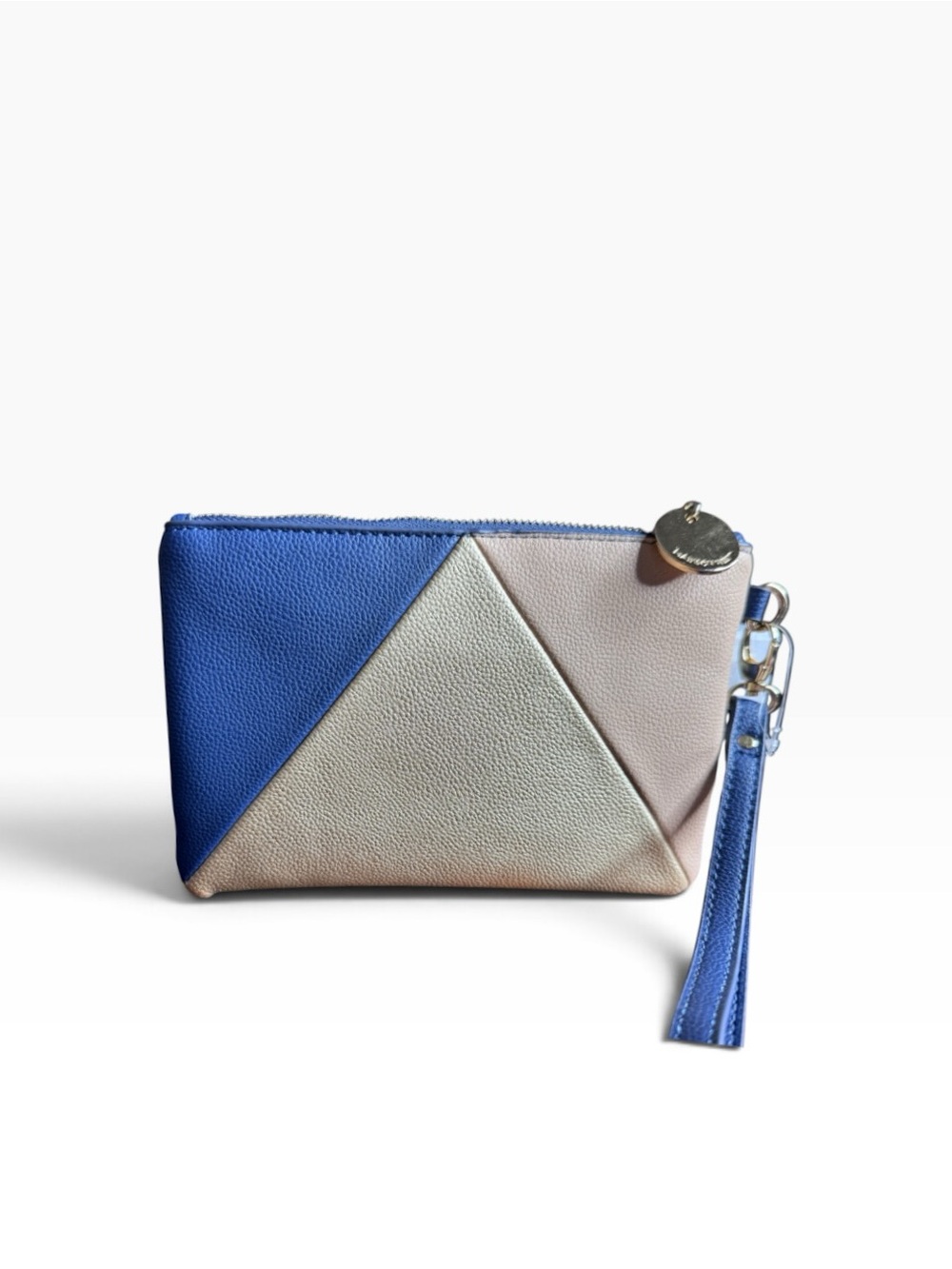 Madison West Geometric Colorblock Wristlet Pouch NWOT